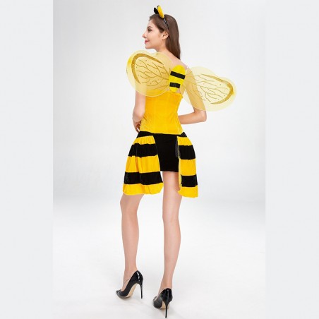 Costume déguisement abeille pour femme vue arrière