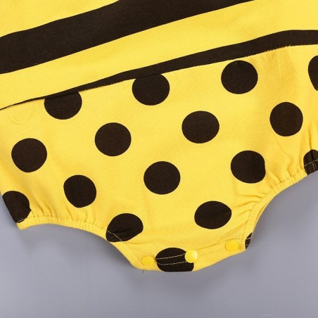 Bas barboteuse abeille Triangle sans manches popur bébé