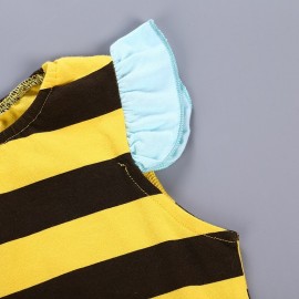 Détails Barboteuse abeille Triangle sans manches popur bébé