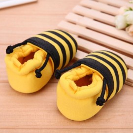 Chausson pour nouveau-né motif abeille