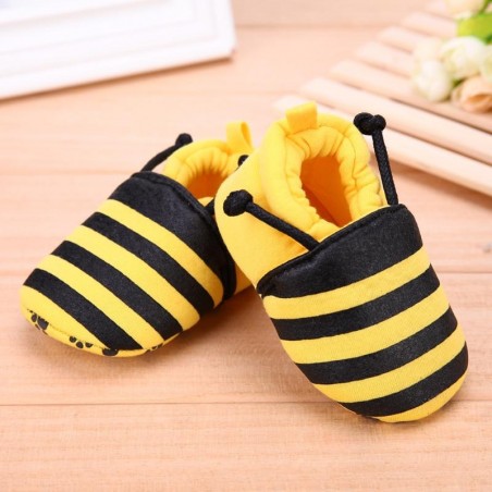 Chaussons pour nouveau-né motif abeille
