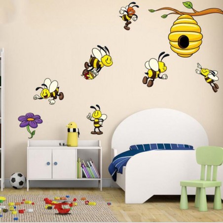 Autocollants De Décoration Abeilles pour Chambre d'Enfants