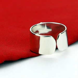 Vue arrière Bague Libéllule Dorée en Argent Sterling 925