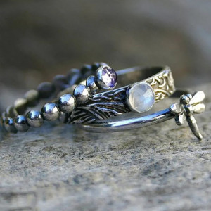 Bague Libellule Aurore Mystique