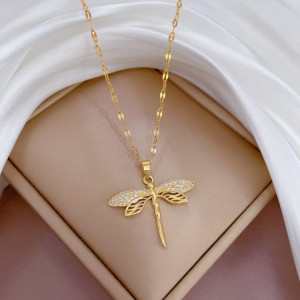 Collana Libellula Dorata | Gioiello Unico Idea Regalo Donna