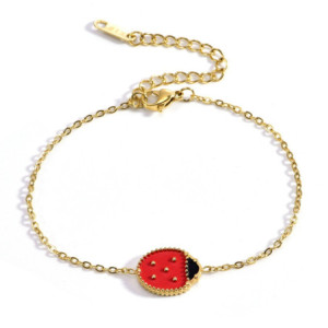 Bracelet Coccinelle Éclat Or - plaqué Or 18 Carats