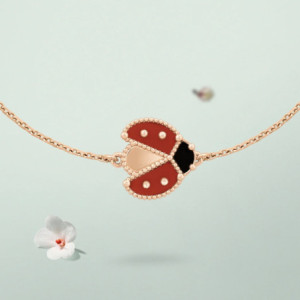 Bracelet Coccinelle Charme Rosé - Argent Sterling Plaqué or Rose