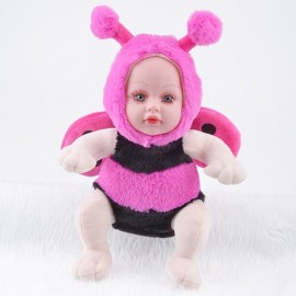 Poupon habillé en abeille 35cm pour enfants rose