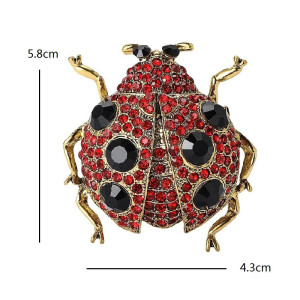 Dimensions Broche Coccinelle Royale