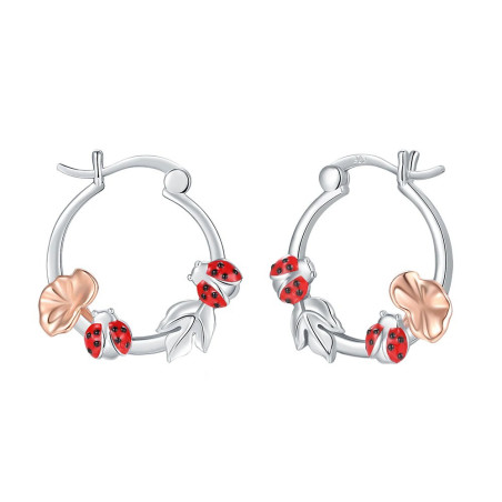 Boucles d'Oreille Créoles Jardin Enchanté