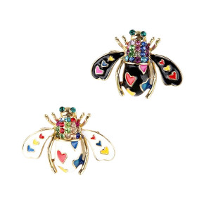 Avant Broche Coccinelle Mosaïque Style Trencadís