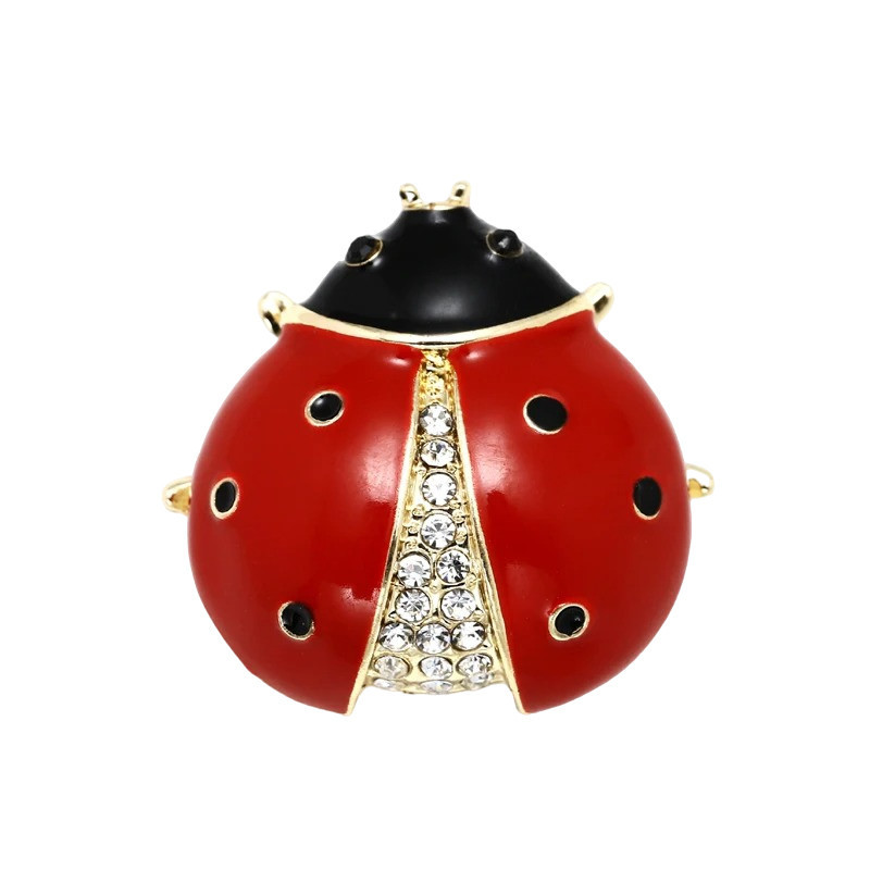Broche Coccinelle avec Strass