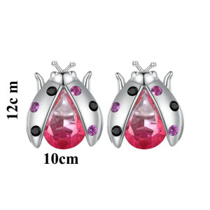Dimensions Boucles d'oreilles Coccinelle 'Princesse Rosée'