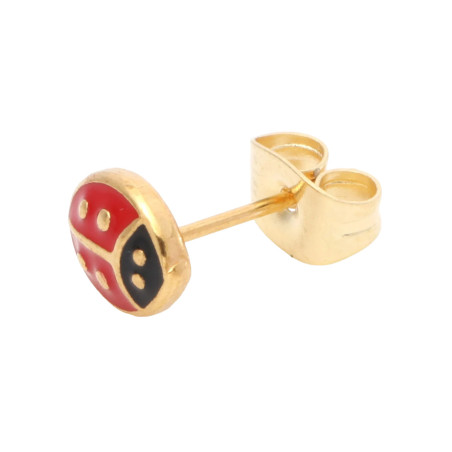 Orecchini Coccinella in Acciaio Inox 316L | Idea Regalo Donna
