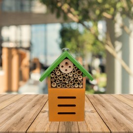 Casetta per Api in Legno Verde | Hotel per Insetti da Giardino