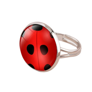 Bague Coccinelle Éclat Rouge