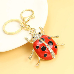Vue générale Porte-clés Coccinelle "Scintillement Royal"