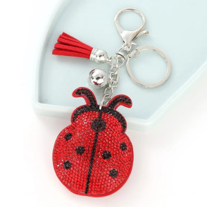 Porte-clés Coccinelle "Rubis de Minuit"