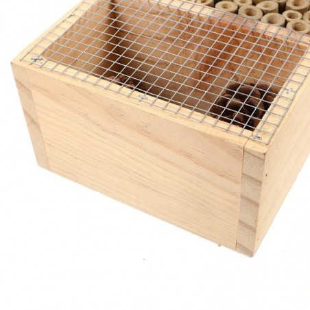 vue dortoir maison en bois suspendue pour abeilles