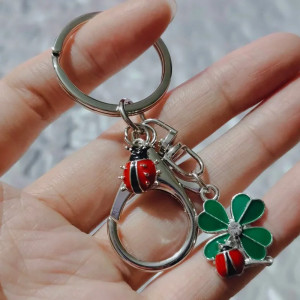Vue générale Porte-clés Coccinelle "Bijou du Jardin" Model 2