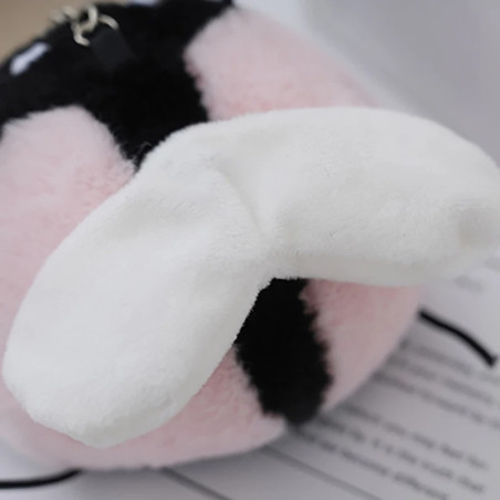 Vue Arrière Porte-clés Coccinelle Souriante Grande Peluche - 3 couleurs