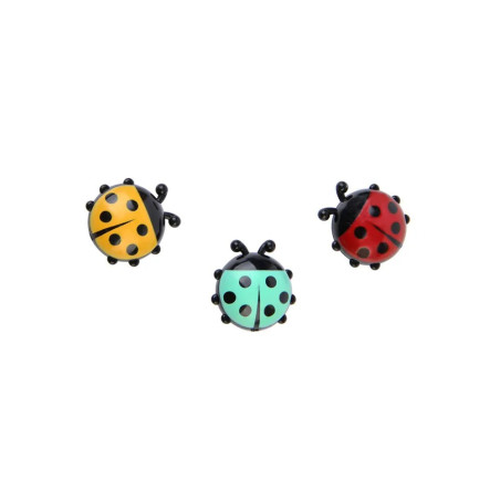 Vue détaillée Magnets Coccinelle Aimants Décoration Multicolores