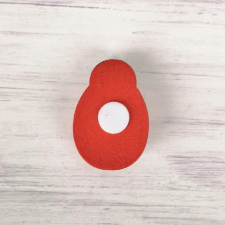 Vue Arrière Décoration Figurine Coccinelle - 3.5cm x 4.5 cm