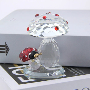 Figurine Coccinelle en Cristal