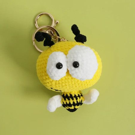 Vue générale du Porte-clés Abeille Bonne Humeur