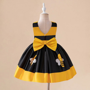 Vue Arrière de la Barbotteuse Mini Robe Bébé Abeille Jardin Enchanté