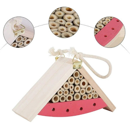 Détails de la Mini maison en bois pour abeilles