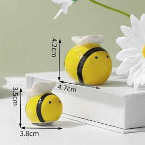 Dimensions Salière et Poivrière en céramique en forme d'abeille
