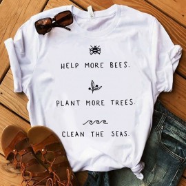 Help More Bees! - T-shirt Ape Donna 100% Cotone Originale!