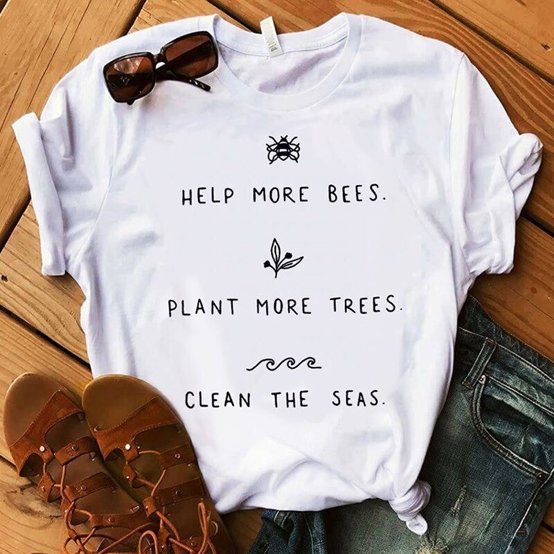 Help More Bees! - T-shirt Ape Donna 100% Cotone Originale!