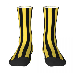 Avant Chaussettes Grosse Rayures Jaune et Noir Abeille pour hommes