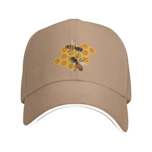 Caquette de baseball abeille et miel Couleur Marron