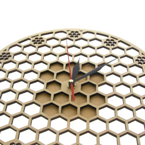 Grande Horloge murale en forme d'abeille