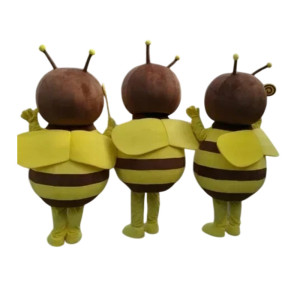 Vue Arrière Costume de Mascotte abeille dessin animé