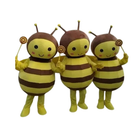 Costume de Mascotte abeille dessin animé