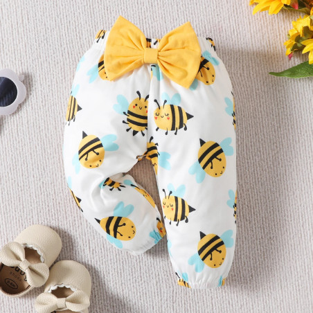 Vue générale Barboteuse Bébé Abeille Nid d'Abeille Sans Manches