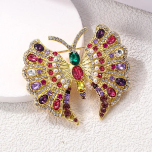 Grande Broche Papillon Style Inca
