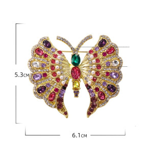 Dimensions Grande Broche Papillon Style Inca