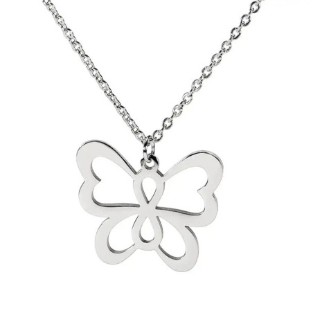 Collier papilion couleur or