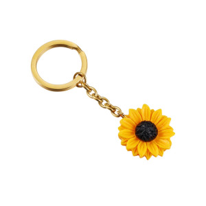 Portachiavi Ape 'Girasole Splendente' – Eleganza e Luce