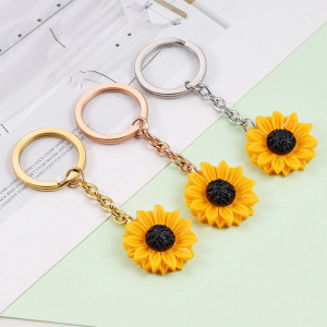 Portachiavi Ape 'Girasole Splendente' – Eleganza e Luce