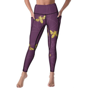 Leggings Donna "Ape Regina in Porpora" – Eleganza e Comfort