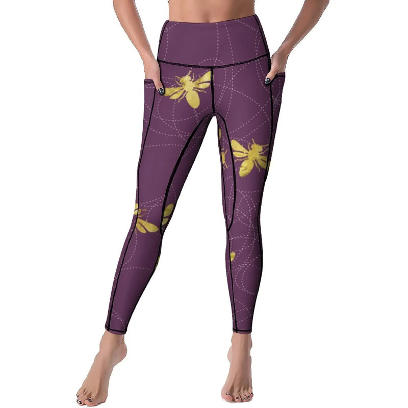 Leggings Donna "Ape Regina in Porpora" – Eleganza e Comfort