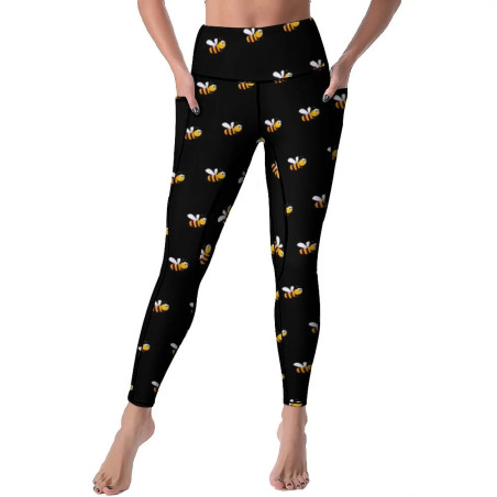 Leggings Ape "Danza Api Nere" – Comfort & Stile Naturale