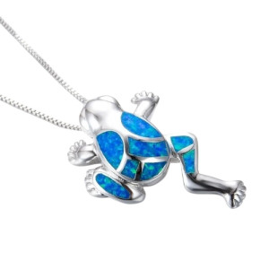 Collana Rana Riflessi Azzurri | Gioiello Elegante e Naturale