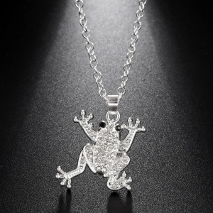 Collana Rana con Strass Smeraldo - Gioiello Originale e Naturale